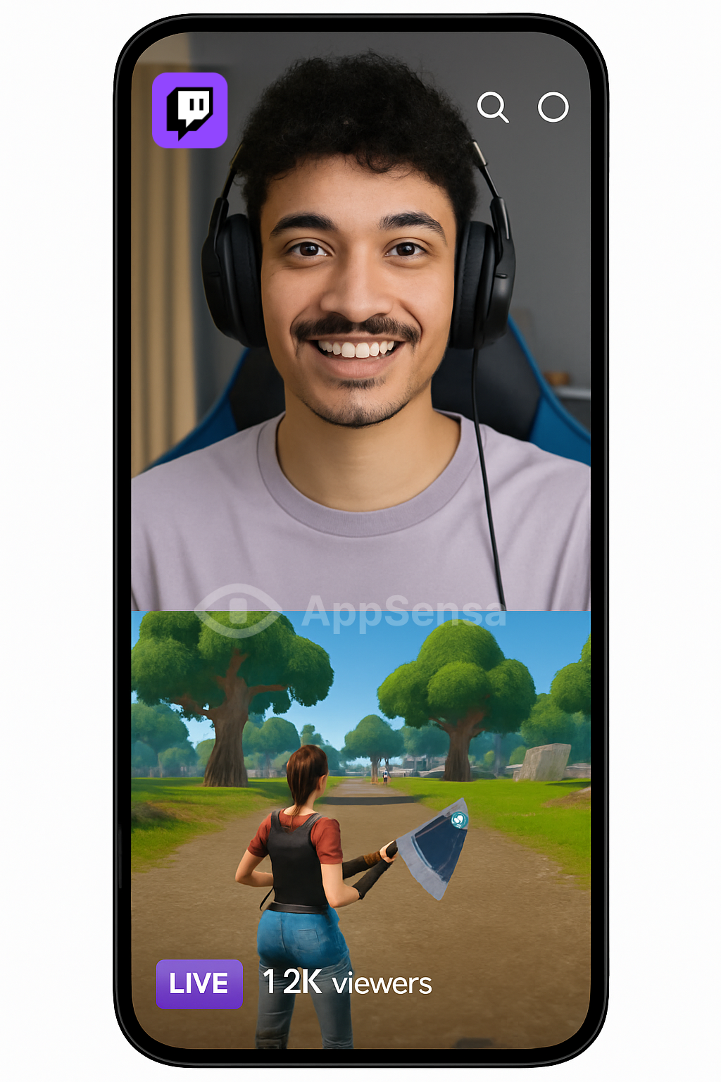 Twitch Vertical UI
